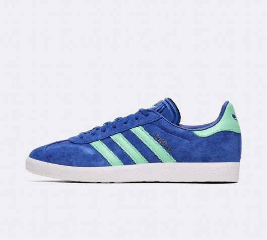 adidas gazelle blue and green