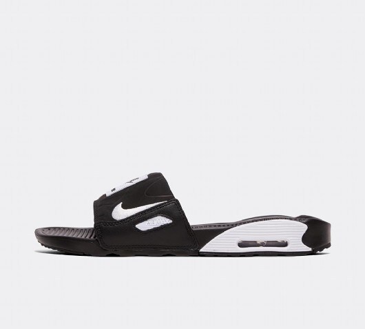 air max 90 slide black white