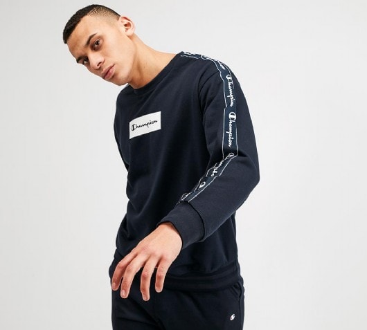 Evo Taped Sweatshirt | Navy / White 