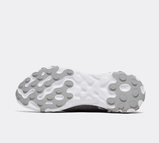 nike react element 55 trainer white / platinum wolf grey