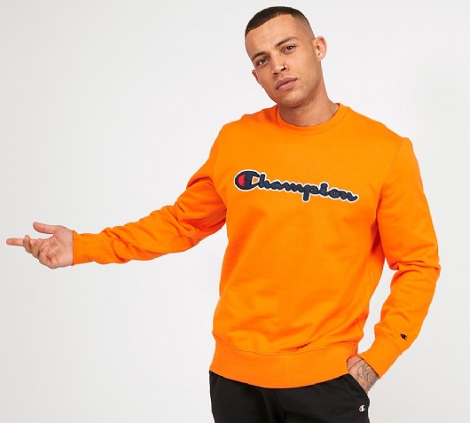champion sweater orange