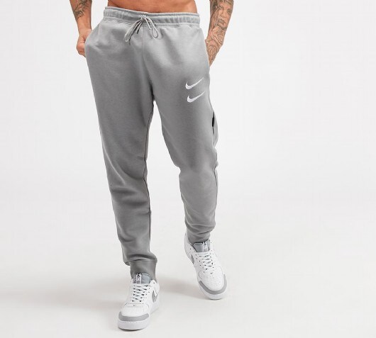 nike double swoosh grey joggers