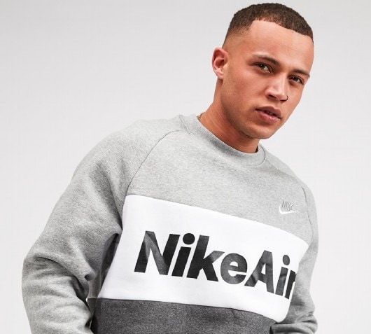 nike air cut and sew sweatshirt