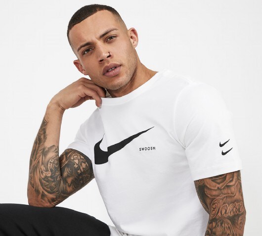 nike white t