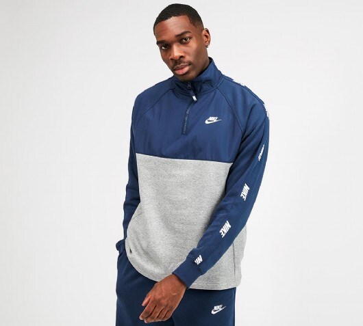 nike hybrid half zip sweatshirt