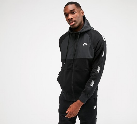 nike hybrid hoodie black