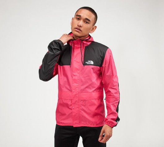 pink north face windbreaker