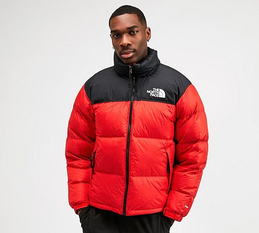 the north face nuptse jacket red