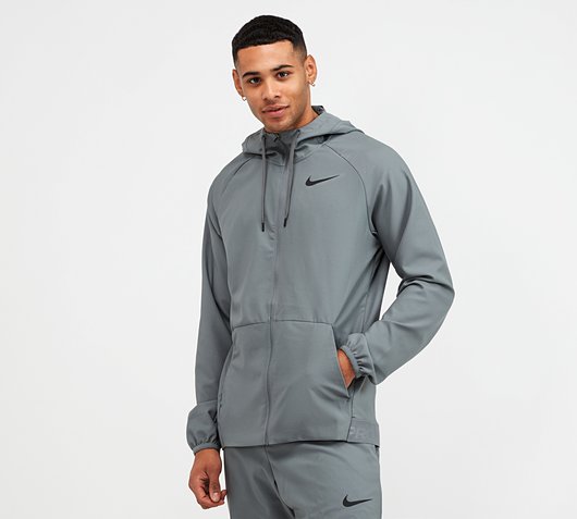 nike flex pro training hoodie grey