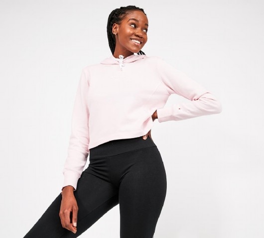 women's cropped champion hoodie