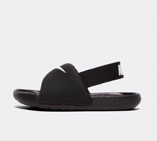 Nike Nursery Kawa Slide | Black / White 