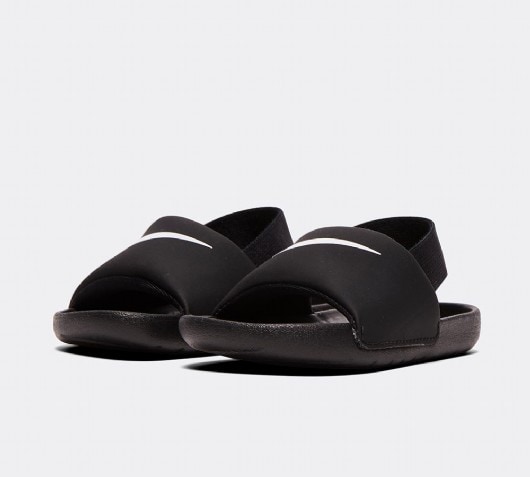 Nike Nursery Kawa Slide | Black / White 