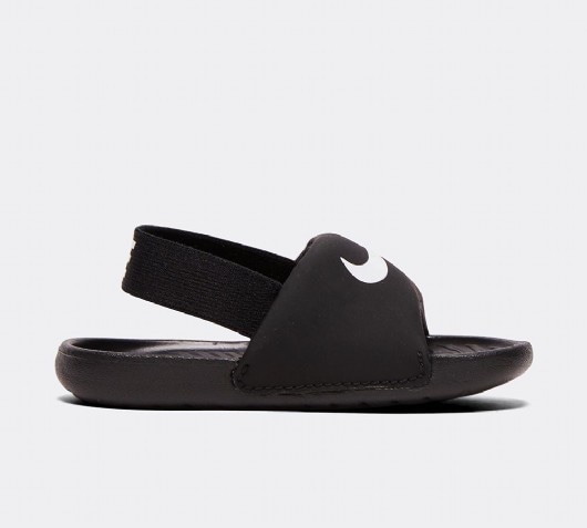 Nike Nursery Kawa Slide | Black / White 