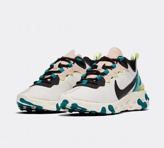 Nike Womens React Element 55 Trainer Stone Grey Rose Footasylum Nike Womens React Element 55 Trainer Stone Grey Rose Footasylum