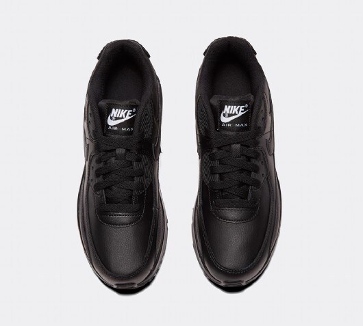 air max 90 trainers black white leather