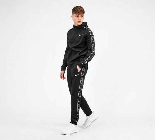 nike swoosh tape tracksuit junior