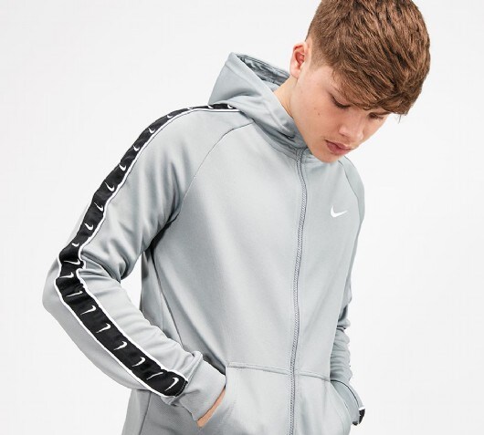 nike tape swoosh hoodie