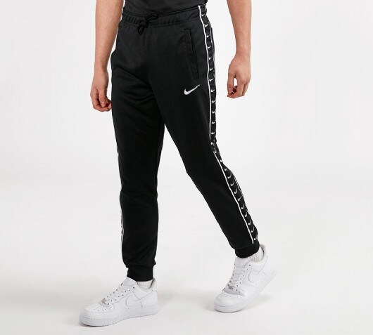 nike swoosh tape joggers