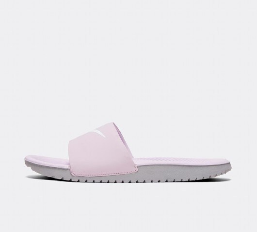 nike lilac sliders