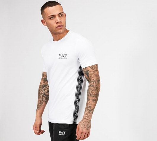 EA7 Train Taped T-Shirt | White 