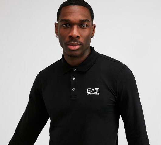 ea7 long sleeve polo shirt