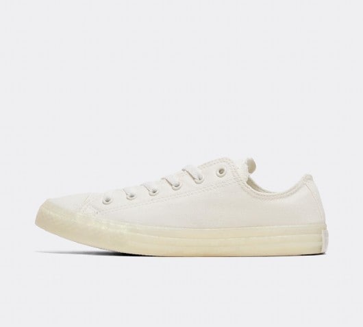 converse grey all star peached canvas ox trainers