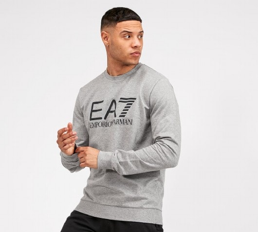 ea7 visibility logo sweatshirt