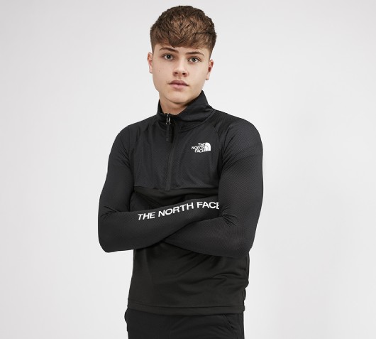 north face zip top