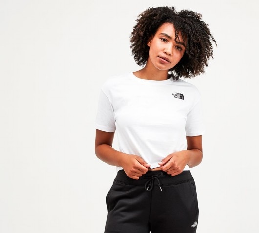 womens north face crop top