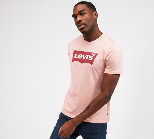 levis pink t shirt
