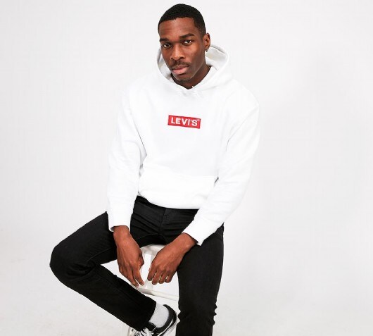 white hoodie levis