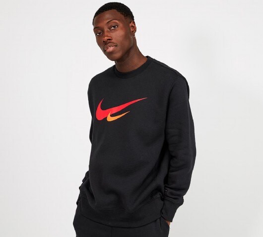 double swoosh sweater