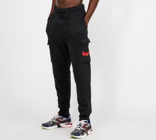 nike double swoosh joggers grey