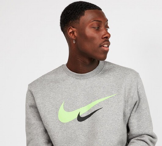 double nike sign hoodie