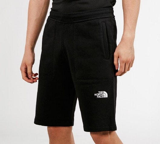 the north face tape fleece shorts