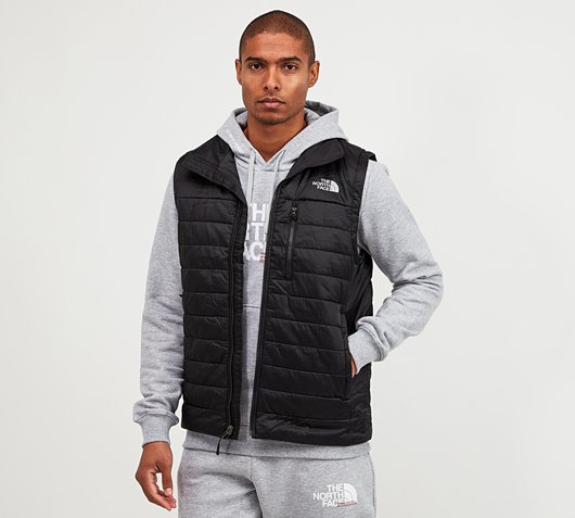 black gilet north face