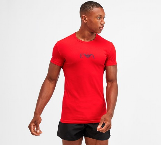 Emporio Armani Large Logo T-Shirt | Red 