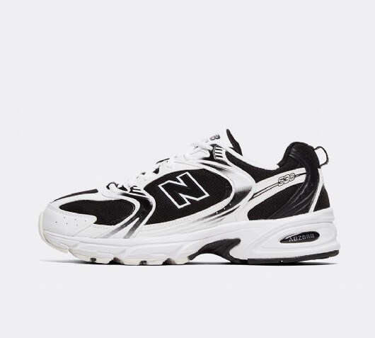 new balance black white