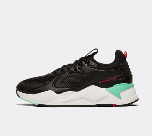 puma rs x black white