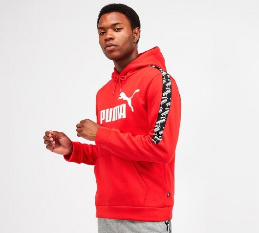 red and black puma hoodie