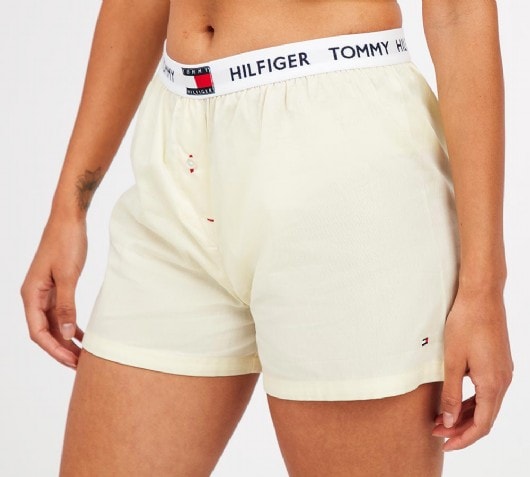 tommy hilfiger logo shorts
