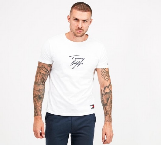 tommy hilfiger classic white t shirt