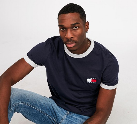 tommy jeans ringer t shirt