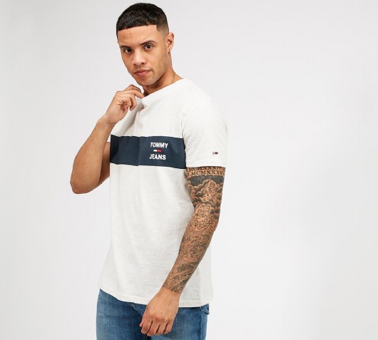 Image of Chest Stripe Logo T-Shirt