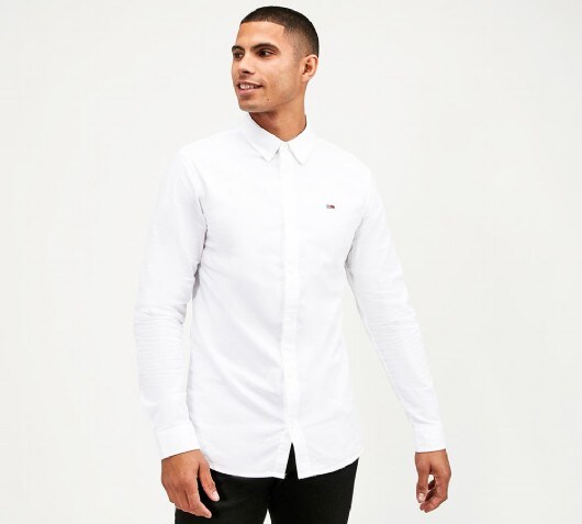 Image of Stretch Oxford Long Sleeve Shirt