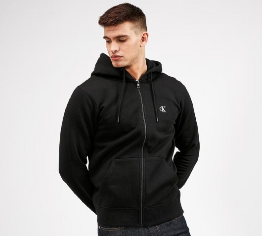 calvin klein zip through hoodie