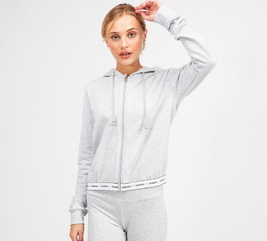 guess hoodie grey