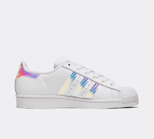 adidas originals junior superstar iridescent trainer