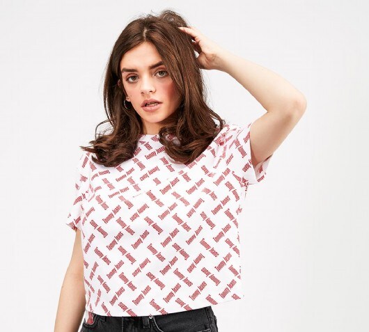 Image of Womens AOP Logo T-Shirt