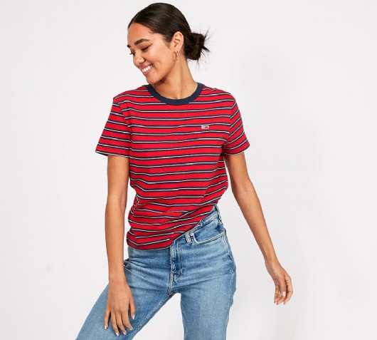 tommy jeans classic stripe t shirt